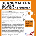 Protestkundgebung 16.11.20 - gegen die AfD Luise -Albertz-Halle Oberhausen